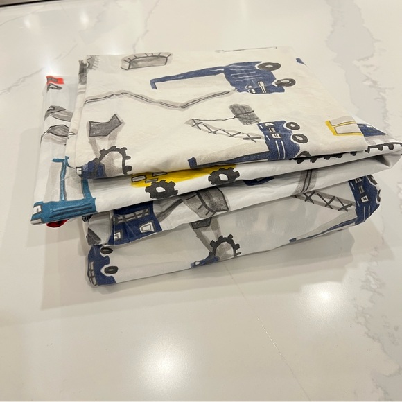 Pottery Barn Kids Jax Toddler Crib Bed Sheet Set - Picture 5 of 5